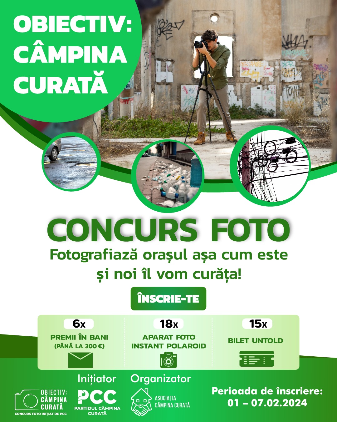 Poza produs Concurs foto: OBIECTIV: Câmpina Curată